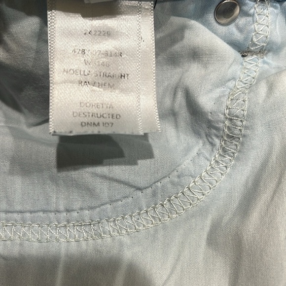 PAIGE Noella Straight Leg Raw Hem In Doretta Destructed SZ 31 - Picture 8 of 8